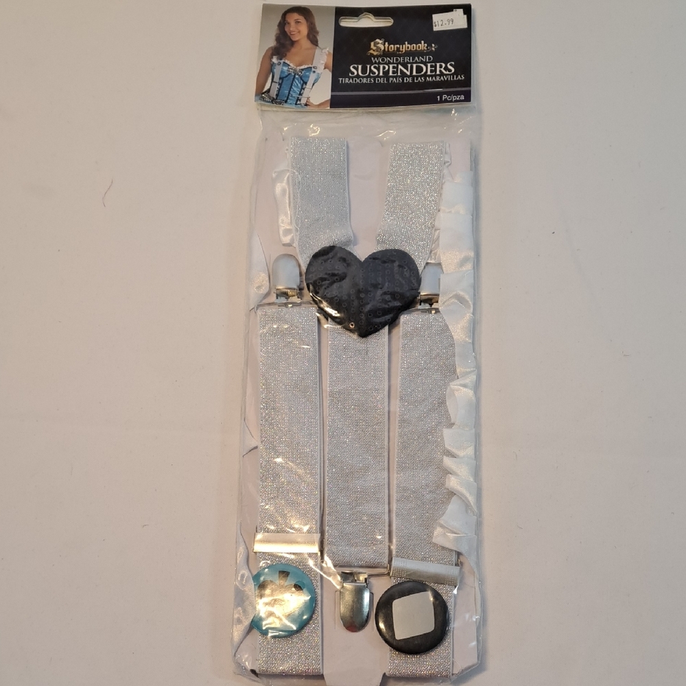 Silver Suspenders by Leg Avenue